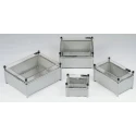 RS PRO Grey Transparent Lid Fibreglass Enclosure IP66 IK10 300 mm x 300 mm x 175 mm 508-324
