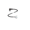 Pepperl + Fuchs Female 4 way Right Angle to Female 4 way Unterminated Sensor Actuator Cable, 5 m V1-W-BK5M-PUR-U