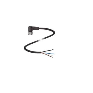 Pepperl + Fuchs Female 4 way Right Angle to Female 4 way Unterminated Sensor Actuator Cable, 5 m V1-W-BK5M-PUR-U