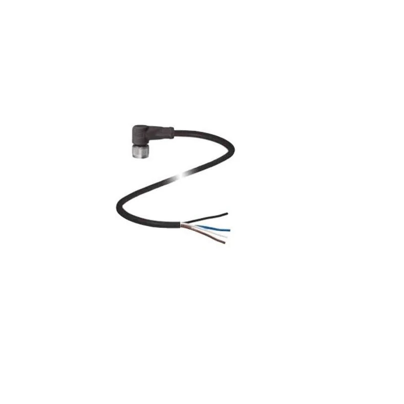 Pepperl + Fuchs Female 4 way Right Angle to Female 4 way Unterminated Sensor Actuator Cable, 5 m V1-W-BK5M-PUR-U