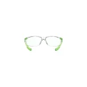 3M Solus Safety Glasses with Anti-Fog Coating Clear Polycarbonate Lens and Green Polycarbonate Frame 7100216507