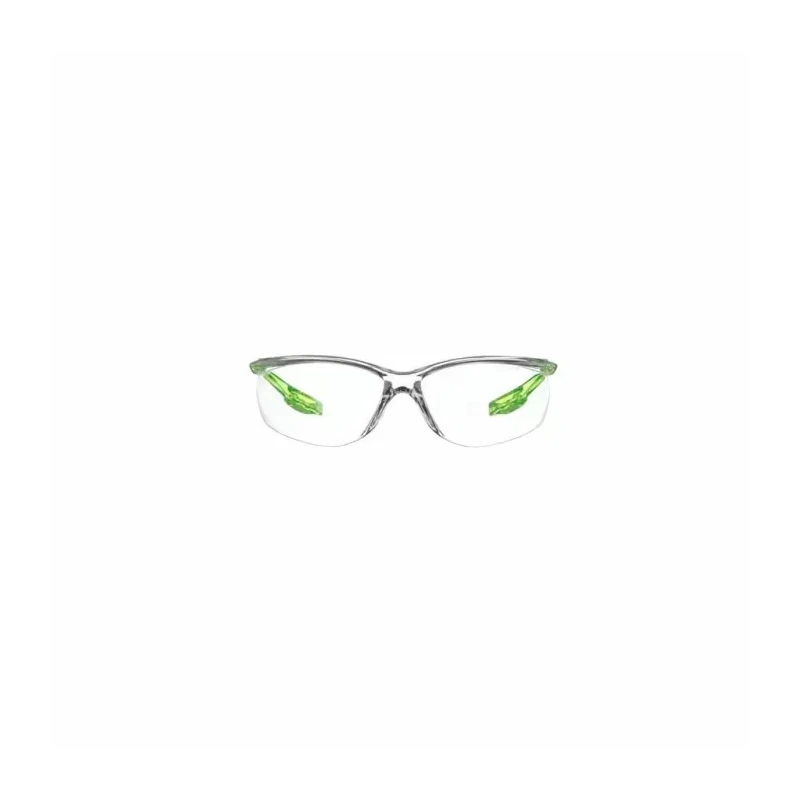 3M Solus Safety Glasses with Anti-Fog Coating Clear Polycarbonate Lens and Green Polycarbonate Frame 7100216507