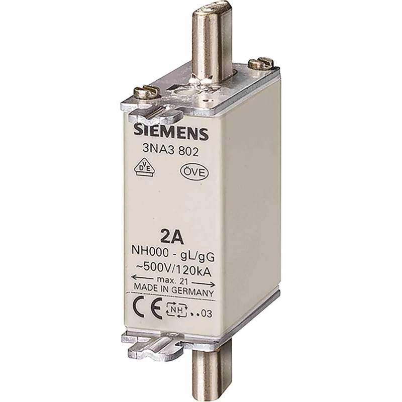 Siemens 125A Centred Tag Fuse NH000 400V AC 
