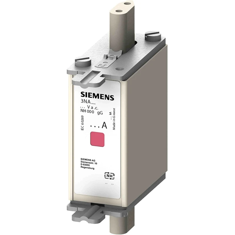 Siemens 63A High Rupturing Capacity Centred Tag Fuse NH000 500V AC NH000