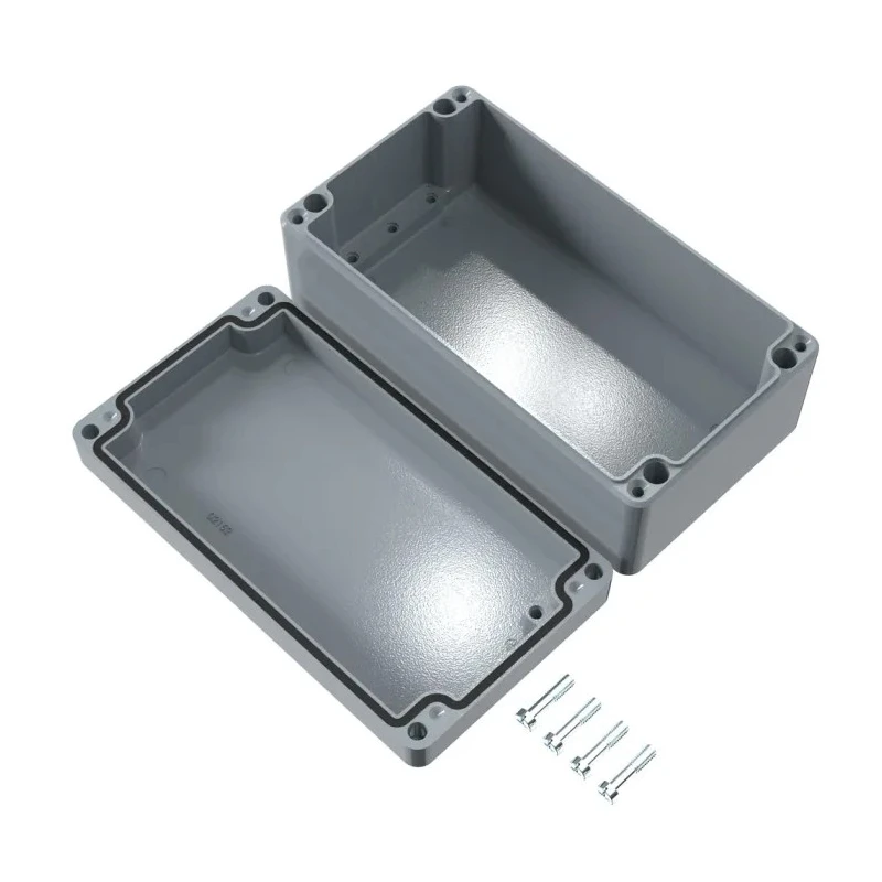 Rose Aluminium Standard Series Grey Grey Lid Die Cast Aluminium Enclosure IP66 IK09 220mm x 220mm x 120mm 01122208