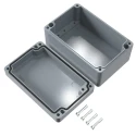 Rose Aluminium Standard Series Grey Grey Lid Die Cast Aluminium Enclosure, IP66, IK09, 80 mm x 125 mm x 57 mm 01081306
