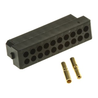 HARWIN Datamate PCB Connector Kit Containing 20 Way DIL Female Shell and Crimps M80-8882005
