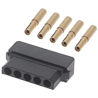 HARWIN Datamate Connector Kit Containing Crimps 5 Way SIL Female Shell M80-8990505
