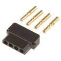 HARWIN Datamate Connector Kit Containing Crimps, 4 Way SIL Female Shell M80-8990405