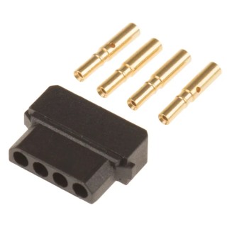 HARWIN Datamate Connector Kit Containing Crimps, 4 Way SIL Female Shell M80-8990405