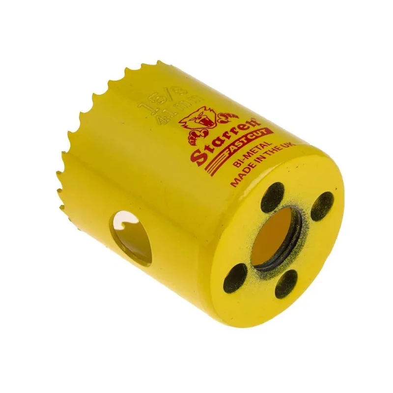 Starrett 41 mm Diameter HSS Bi-metal Drill Bit for Stainless Steel, Metal, Mild Steel Sheet FCH0158-G