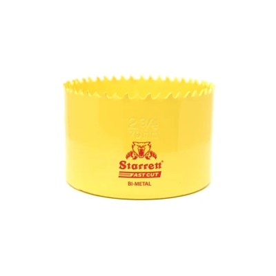 Starrett 70 mm Diameter HSS Bi-metal Drill Bit for Mild Steel Sheet and Stainless Steel FCH0234-G