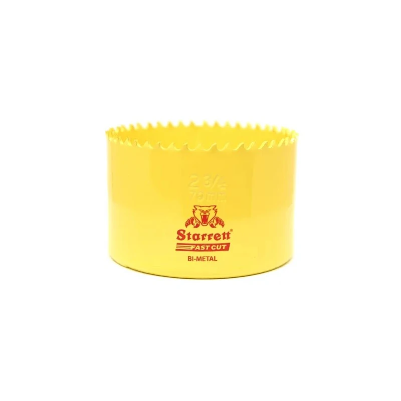Starrett 70 mm Diameter HSS Bi-metal Drill Bit for Mild Steel Sheet and Stainless Steel FCH0234-G