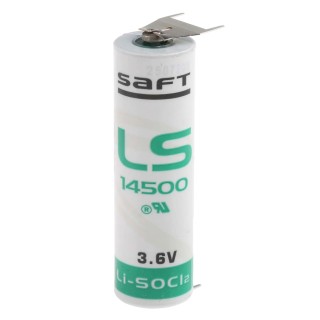 Saft LS 14500 Lithium Thionyl Chloride AA Battery 3.6 V LS145003PF