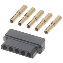 HARWIN Datamate 5 Way SIL Female Shell PCB Connector Kit M80-8980505