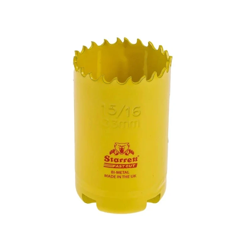 Starrett 33 mm Diameter Cobalt High Speed Steel Bi-metal Drill Bit for Stainless Steel, Mild Steel Sheet, Metal FCH0156-G