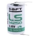 Saft Lithium Thionyl Chloride 3.6 V 1/2 AA Battery 1.2 Ah PCB Mount LS142503PF