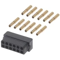 HARWIN Datamate PCB Connector Kit Containing Crimps 12 way DIL Female Shell M80-8891205