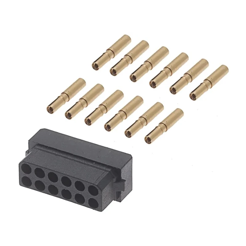 HARWIN Datamate PCB Connector Kit Containing Crimps 12 way DIL Female Shell M80-8891205