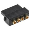 HARWIN Datamate PCB Connector Kit Containing Crimps 4 Way SIL Female Shell M80-8980405
