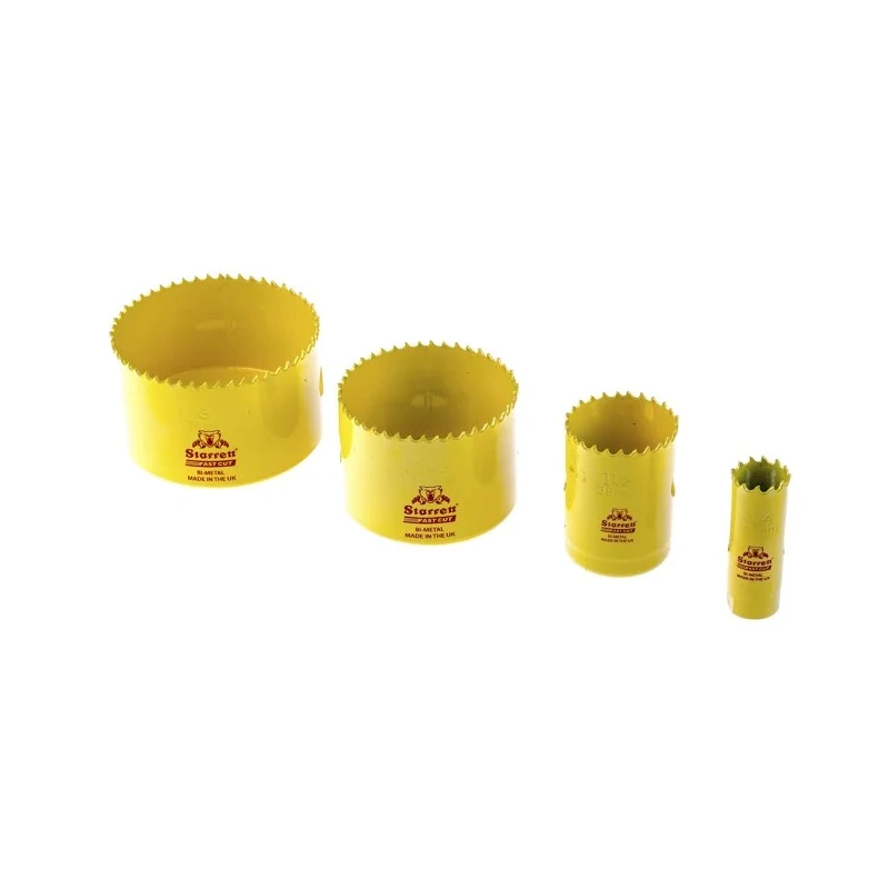 Starrett 14 Piece Fast Cut Bi-Metal Holesaw Kit for Stainless Steel and Mild Steel Sheet, Diameter up to 76 mm KFC11031