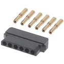 HARWIN PCB Connector Kit Datamate Series 6 Way SIL Female Shell M80-8980605