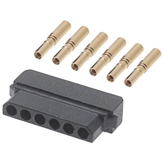 HARWIN PCB Connector Kit Datamate Series 6 Way SIL Female Shell M80-8980605