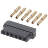 HARWIN PCB Connector Kit Datamate Series 6 Way SIL Female Shell M80-8980605