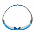 3M 3M SecureFit Series Safety Glasses, Amber Lens, Plastic Frame, Anti-Fog Coating, Anti-Scratch SF407XSGAF-BLU