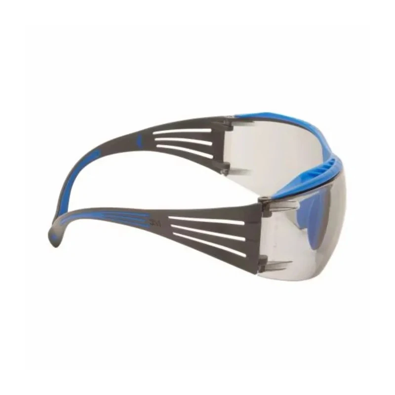 3M 3M SecureFit Series Safety Glasses, Amber Lens, Plastic Frame, Anti-Fog Coating, Anti-Scratch SF407XSGAF-BLU