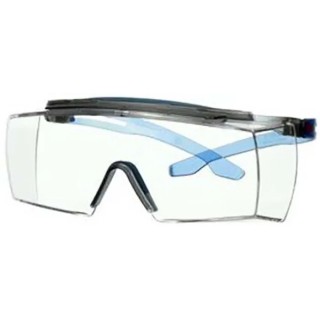 3M SecureFit Over Specs Safety Glasses with Anti-Fog, Anti-Scratch Coating, Clear Polycarbonate Lens SF3701XSGAF-BLU-EU