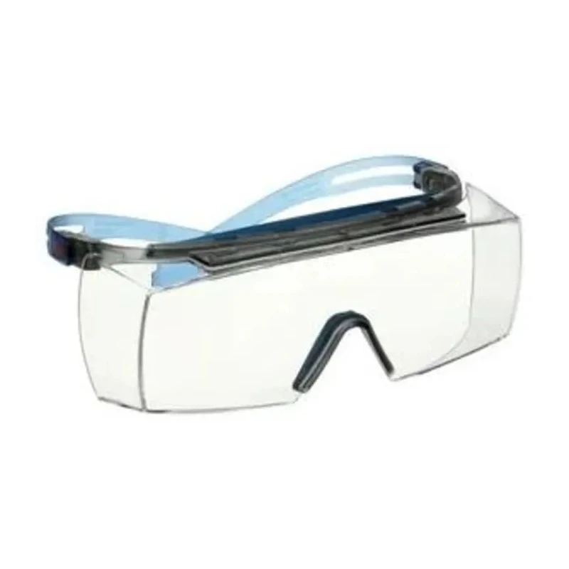 3M SecureFit Over Specs Safety Glasses with Anti-Fog, Anti-Scratch Coating, Clear Polycarbonate Lens SF3701XSGAF-BLU-EU