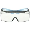 3M SecureFit Over Specs Safety Glasses with Anti-Fog, Anti-Scratch Coating, Clear Polycarbonate Lens SF3701XSGAF-BLU-EU