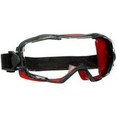 3M GoggleGear Safety Goggles with Clear Polycarbonate Lenses, Polypropylene Frame, ANSI Z87.1-2015 Certified GG6001SGAFRED