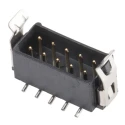 HARWIN Datamate L-Tek Series Right Angle Surface PCB Header 10 Contact 2 mm Pitch 2 Row Shrouded M80-8281042