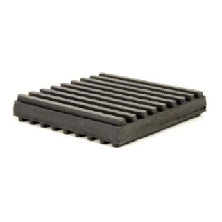 RS PRO 100mm Steel Reinforced Ribbed Nitrile Rubber Anti-Vibration Isolation Pad 250 psi Load Rating 100 °C Max 203-5162