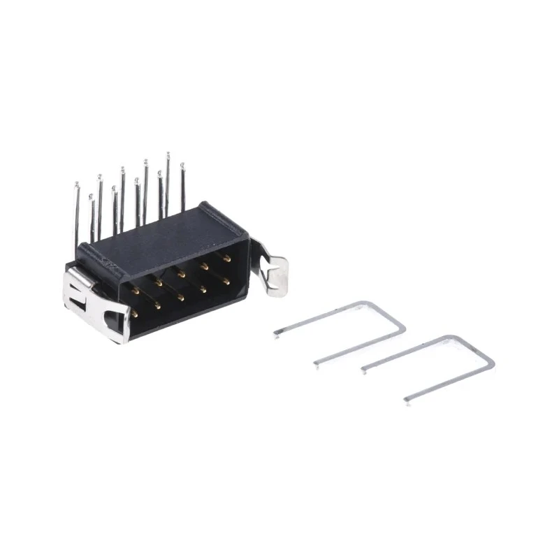 HARWIN Datamate L-Tek Series Right Angle Through Hole PCB Header 10 Contact 2 mm Pitch 2 Row Shrouded M80-8511042