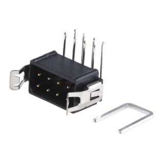 HARWIN Datamate L-Tek Series Right Angle Through Hole PCB Header, 8 Contact(s), 2 mm Pitch, 2 Row, Shrouded M80-8510842