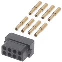 HARWIN Datamate Connector Kit Containing 8 way DIL Female Shell, Crimps M80-8880805