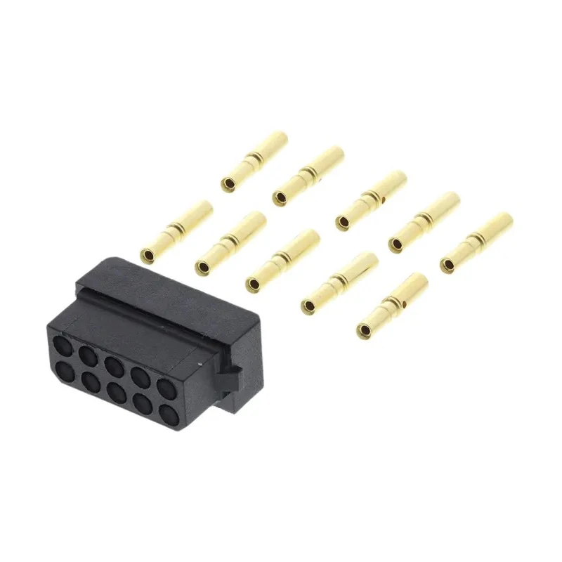 HARWIN Datamate Connector Kit 10 Way DIL Female Shell with Crimp Contacts M80-8881005