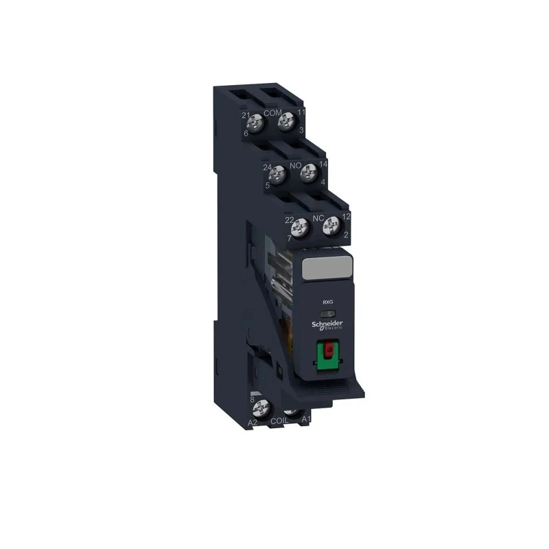 Schneider Electric Harmony Relay RXG Series Interface Relay DIN Rail Mount 24V AC Coil DPDT RXG21B7PV