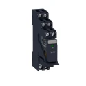Schneider Electric Harmony Relay RXG Series Electromechanical Interface Relay, DPDT Contact, 24V dc Coil, DIN Rail RXG23BDPV