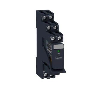 Schneider Electric Harmony Relay RXG Series Electromechanical Interface Relay, DPDT Contact, 24V dc Coil, DIN Rail RXG23BDPV