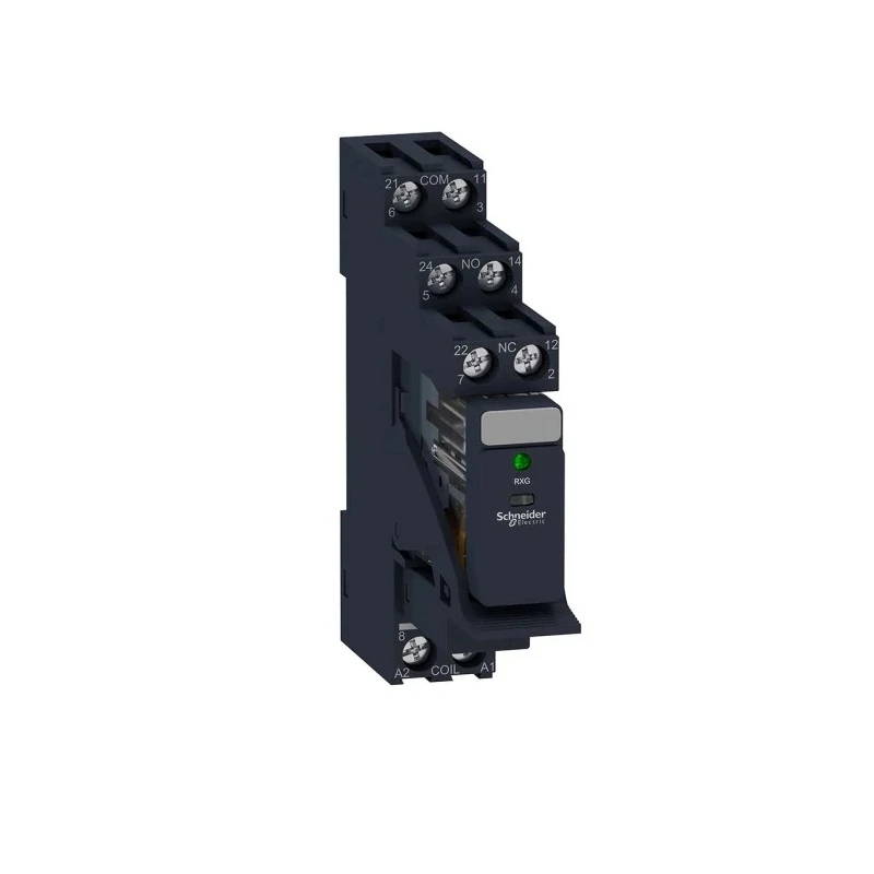 Schneider Electric Harmony Relay RXG Series Electromechanical Interface Relay, DPDT Contact, 24V dc Coil, DIN Rail RXG23BDPV