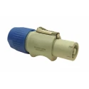 RS PRO IP65 Grey 2P+PE Straight Industrial Power Connector 20A 250V IP65 IP65