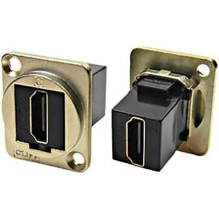 RS PRO Type A 2 Way Straight Female Feedthrough HDMI Connector 203-5565