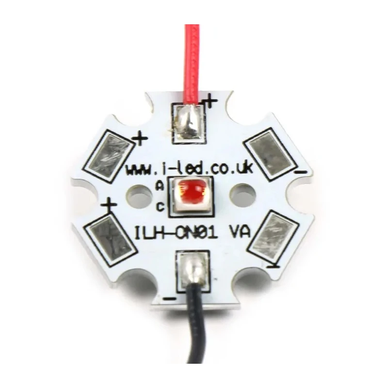 Intelligent LED Solutions P2720 LED Array 1-LEDs Red LED 1A Current IHH-OG01-HYRE-SC231-WIR200 IHH-OG01-HYRE-SC231-WIR200.
