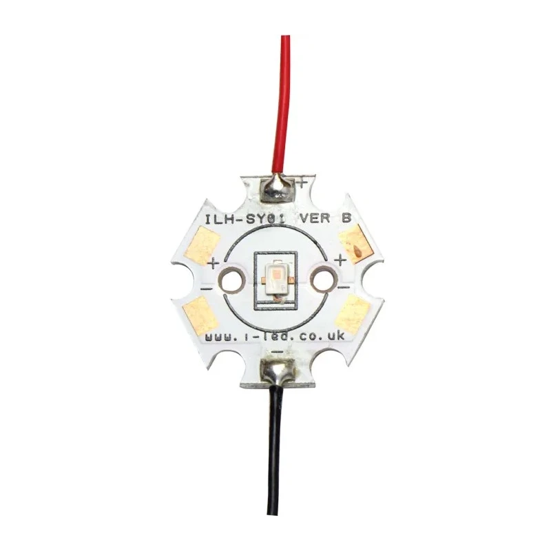 Intelligent LED Solutions LED Array P2720 1-LED Red, 20mm Diameter, 2.07W Power ILH-SY01-CNRD-SC201-WIR200.