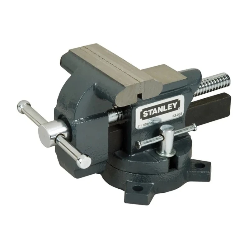 Stanley Bench Vice with 115 mm Jaw Opening and 65 mm Jaw Depth, Bolt Mount, 6 kg Weight 1-83-065