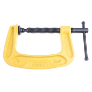 Stanley 75 mm x 57 mm Corrosion Resistant Steel and Iron G Clamp with 680 kg Holding Force 0-83-033